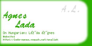 agnes lada business card